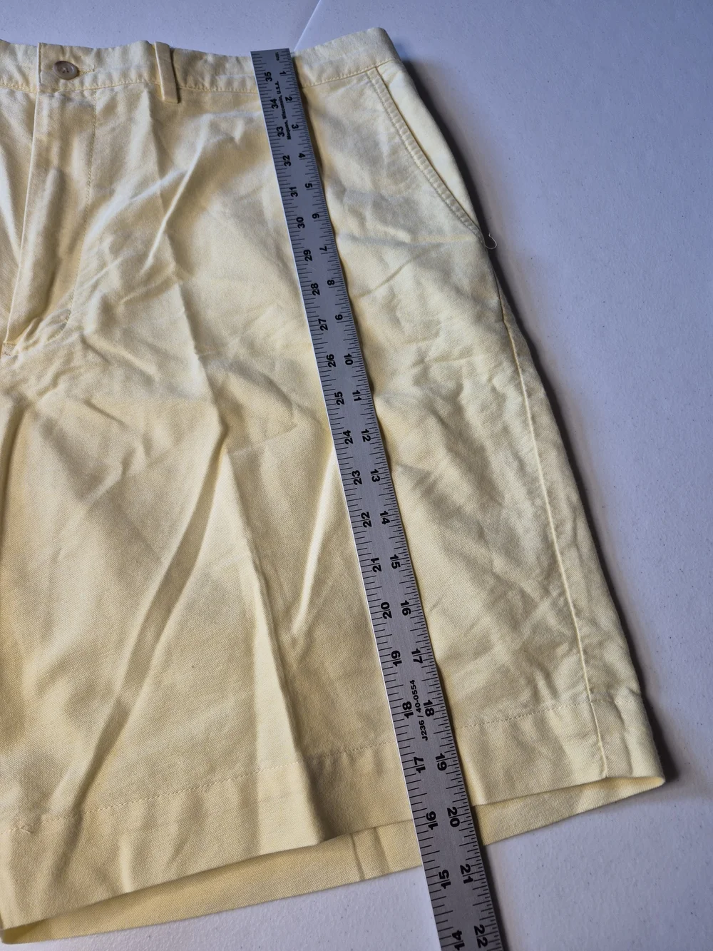 Polo by Ralph Lauren Pale Yellow Flat Front Men's Shorts 4759/4